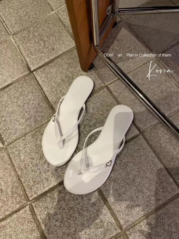 Cyflymder  Beach Shoes Rubber Flip Flops Slippers Soft Sabot Hawaiian Comfort Spring  Shoes Women Slippers For Swimming Pool Rubber Flip Fl