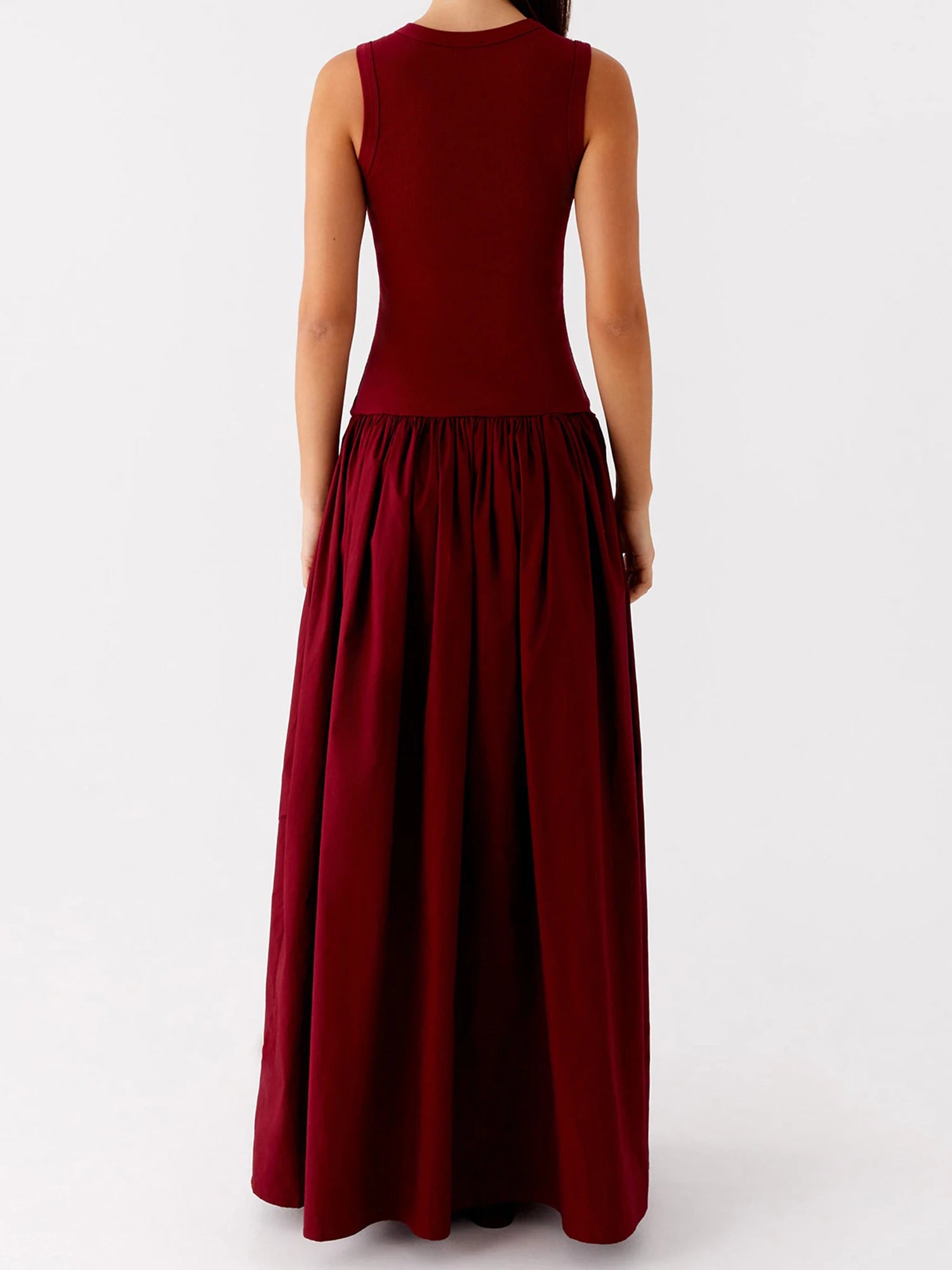 Cyflymder  Elegant Sleeveless Midi Dress with V-Neckline and Floral Print Perfect for Summer Parties and Beach Outings in Style