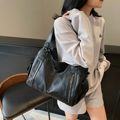 Cyflymder  High Quality Women's Bag Shoulder Bag Versatile Casual Large Capacity Commuter Zipper Handbag Ladies Hand Bags Tote Bags