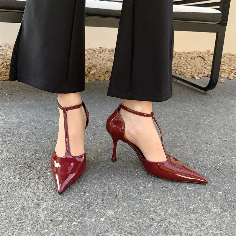 Cyflymder  Spring Autumn Brand Women Pumps Shoes Fashion Pointed Toe Ladies Elegant Hollow Out Sandals Fashion women shoes