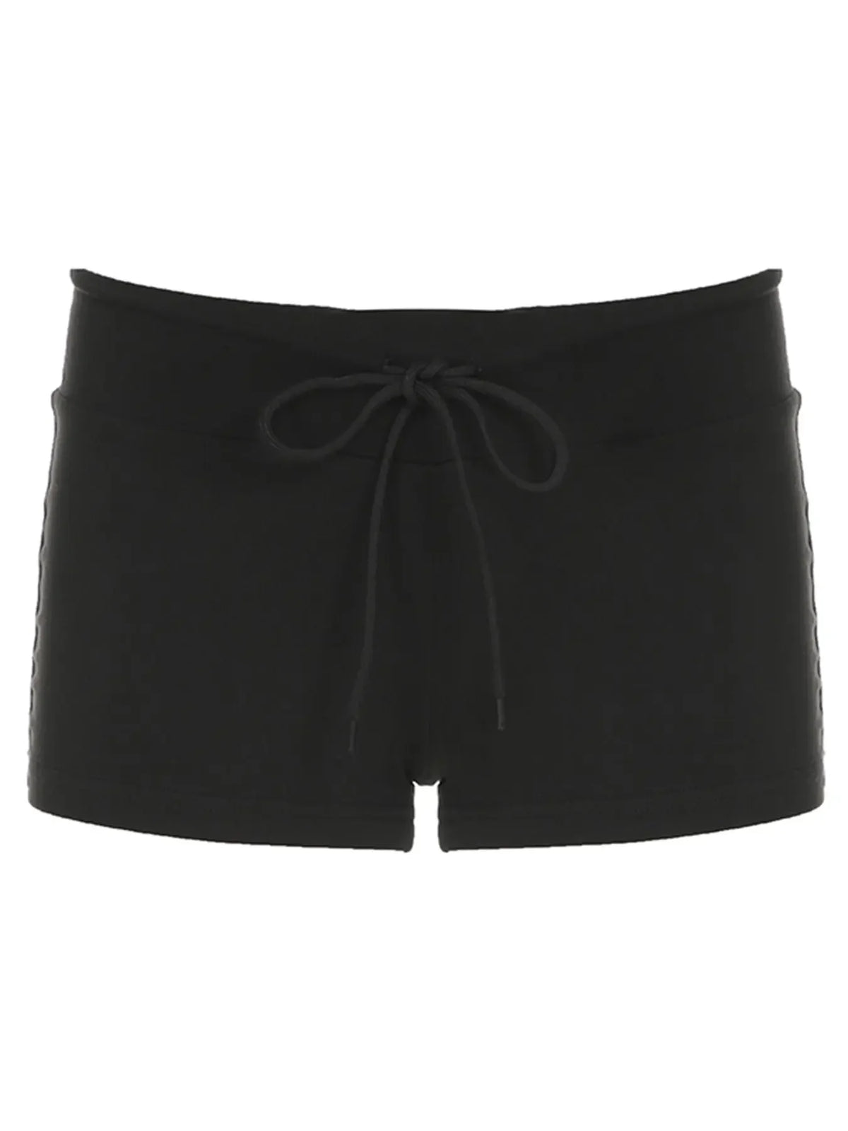 Cyflymder  Women's Low Waist Drawstring Shorts Slim Fit Casual Knit Pants Sporty Bottoms for All Seasons, Comfortable Home Wear
