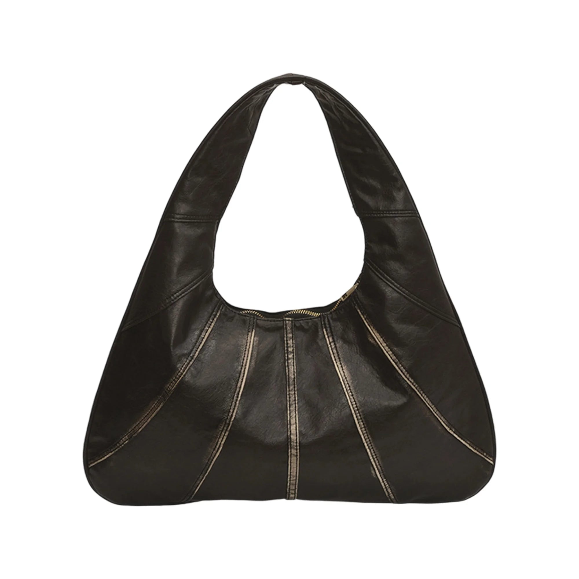 Cyflymder  Fashionable Women s Shoulder Bag with Zipper Closure and Stylish Contrast Color Stitching Elegant Handbag Design