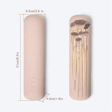 Cyflymder New Silicone Makeup Brush Travel Case Waterproof Makeup Brush Travel Holder for All Brushes Magnetic Buckle Cosmetic Bag