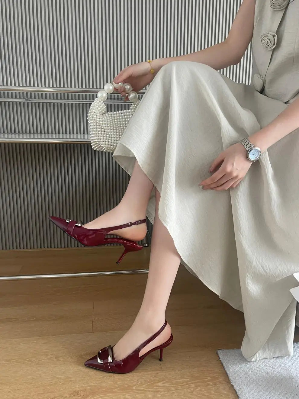 Cyflymder  Fashion Womens Shoes 2025 Female Sandal Buckle Strap Large Size High Heels Luxury Comfort Girls Sexy Low Stiletto New Big High-h