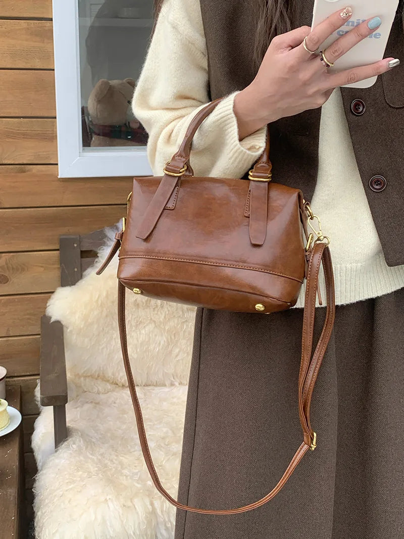 Cyflymder  Vintage Ladies Messenger Bag New Handbags for Women shoulder bags PU Leather Luxury Square Bag small totes bolsos