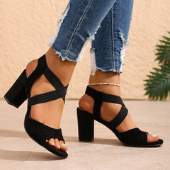 Cyflymder  Women Sandals Summer New Fashion Sexy High Heel Outdoor Sandals Elegant Casual Comfortable Wedding Shoes for Women