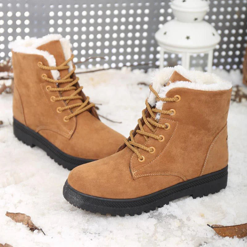 Cyflymder Women Boots Snow Plush Women Shoes Platform Boots For Women Fashion Keep Warm Women's Boots Flat New Botas Mujer Winter Shoes