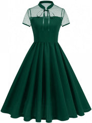 Cyflymder  Women Spring Summer Pin Up Casual Party Dress 2026 Retro Robe 60s 50s Vintage Rockabilly 1960s 1950s Swing Dress Vestidos
