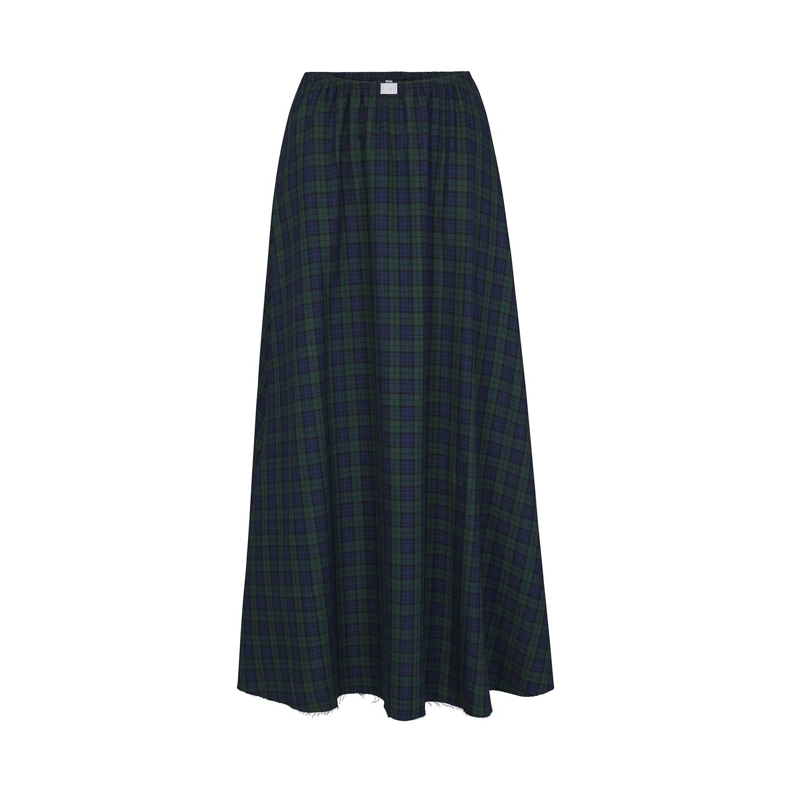 Cyflymder  Y2k Women Gingham Maxi Skirts A Line Ruffle Plaid Midi Skirt Flowy Long Skirt Losse High Waist Summer Vintage Streetwear