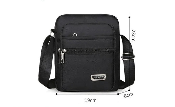 Cyflymder Waterproof Men Crossbody Bags Male Nylon Shoulder Bags Boy Messenger Bag Man Handbags For Travel Casual Large Satchel Grey Bags