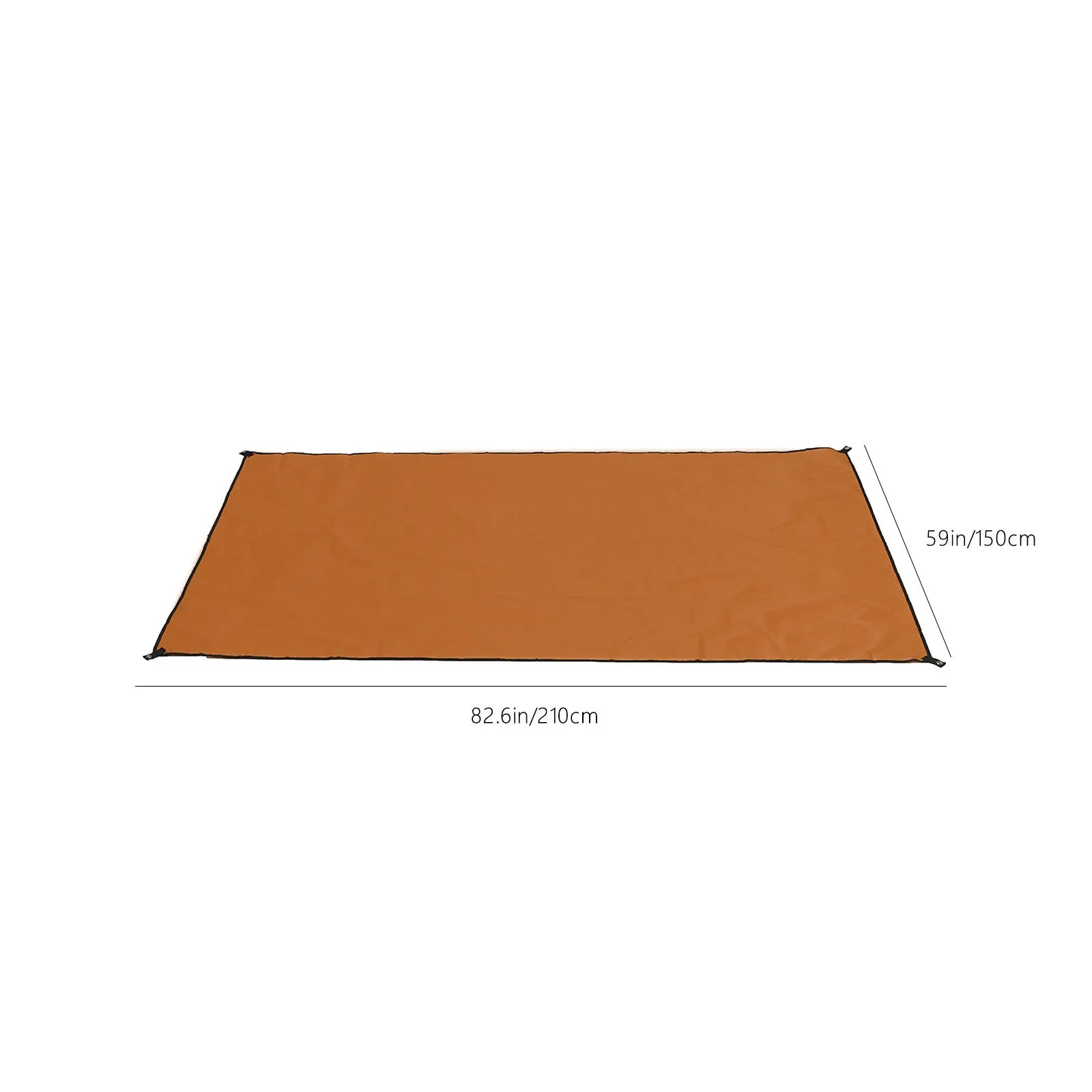Cyflymder  210*150cm Folding Waterproof Rectangle Sun Shade Sail Canopy For Outdoor Activities Backyard Awning Camping Tents Shade Cloth