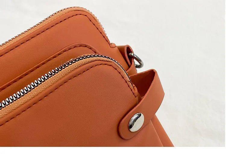 Cyflymder  Vintage pu leather women shoulder bag Multiple pockets female crossbody bag Casual Messenger bag big handbag phone wallet bolsa