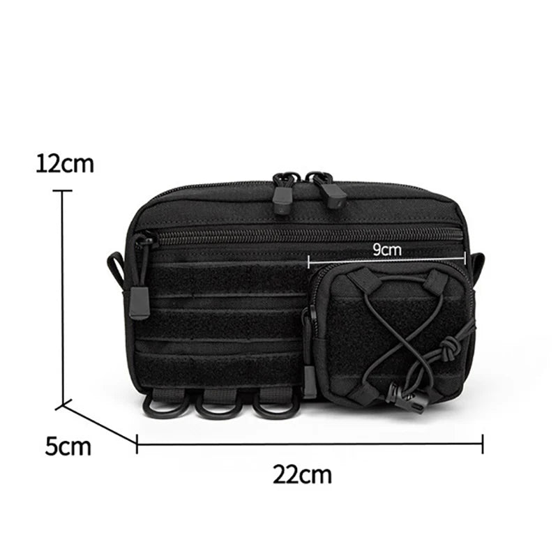 Cyflymder  Men Waist Belt Bag Fanny Pack Molle Accessories  Mobile Bag For Multifunctional Climb Camping Male Tool Gear Hip Bag Waist Pouch
