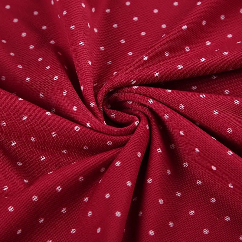 Cyflymder  Elegant Polka Dot Print Backless Party Dresses Women Causal Sleeveless Beach Dress Vestidos Summer Sundress Sexy Robe