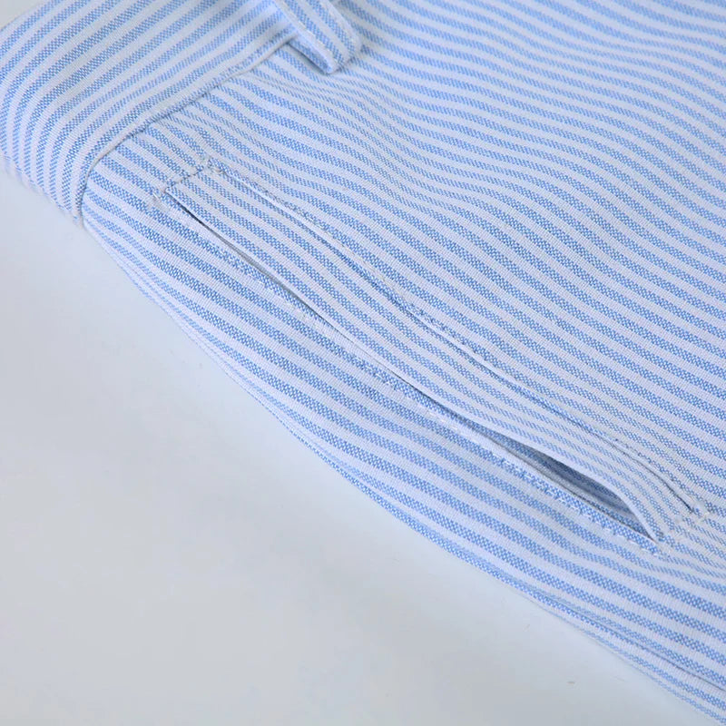 Cyflymder  Casual Slim Striped Shorts Holiday Basic Folds Low-Waisted Shorts Women 2025 Summer Fashion Streetwear Ladies Office