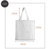 Cyflymder Women Canvas Bag Fashion Blank Shopping Bag Outerdoor Casual Shopperbag girl Student handbag Tote Shoulder Lady Bags