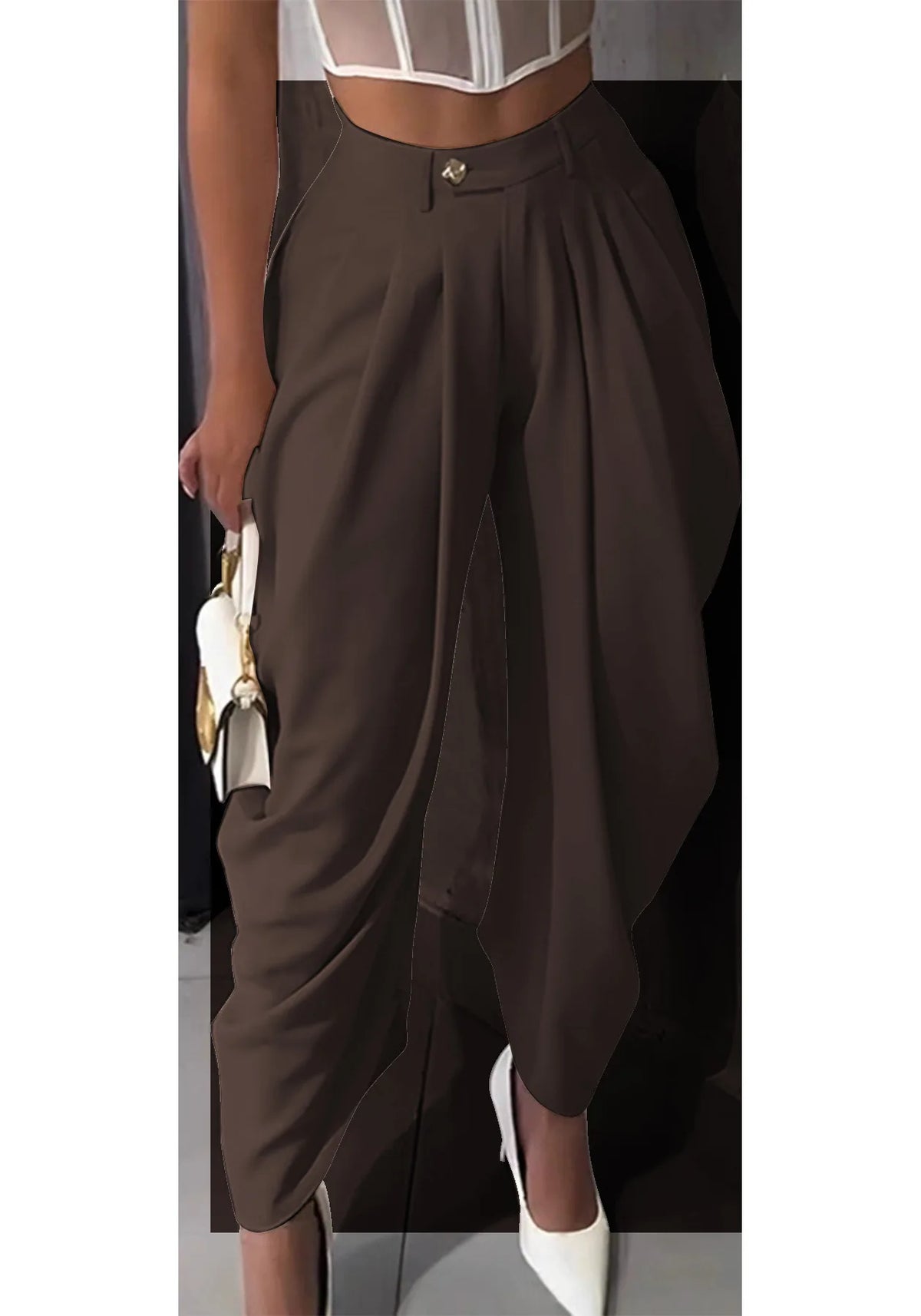 Cyflymder   Women High Waist Jogger Loose Long Harlen Pants Fall Autumn OL Work Fashion Active Casual Street Trousers