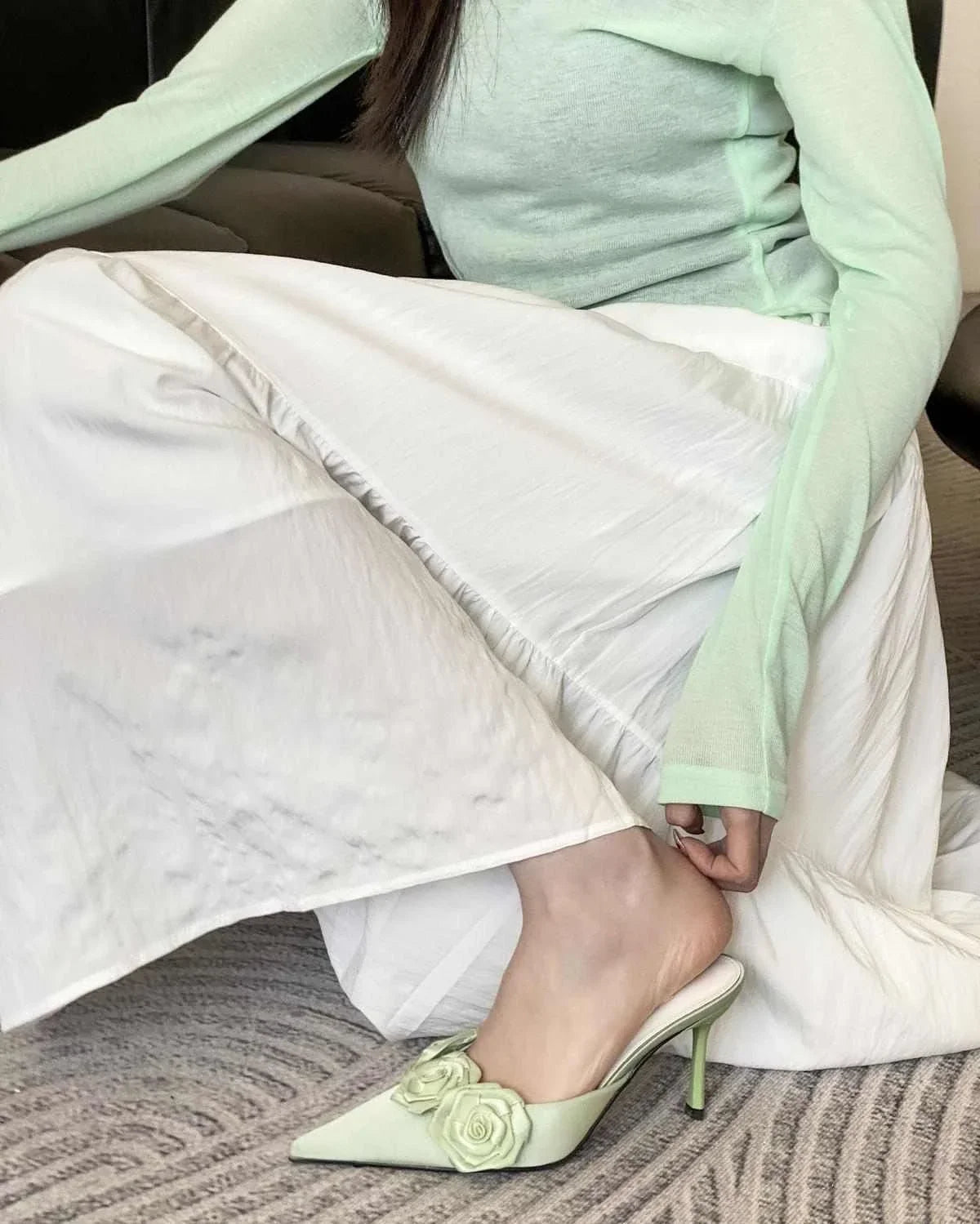 Cyflymder  Elegant High Heeled Shoes Pointed Toe Woman Sandals Summer 2025 Fashion Pumps New Luxury Chaussure