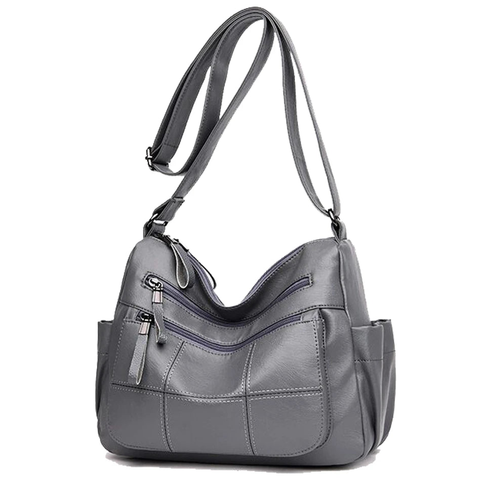 Cyflymder  2 Layers Genuine Brand Leather Shoulder Messenger Luxury Handbags Women Bags Designer High Quality Crossbody Bags for Women Sac
