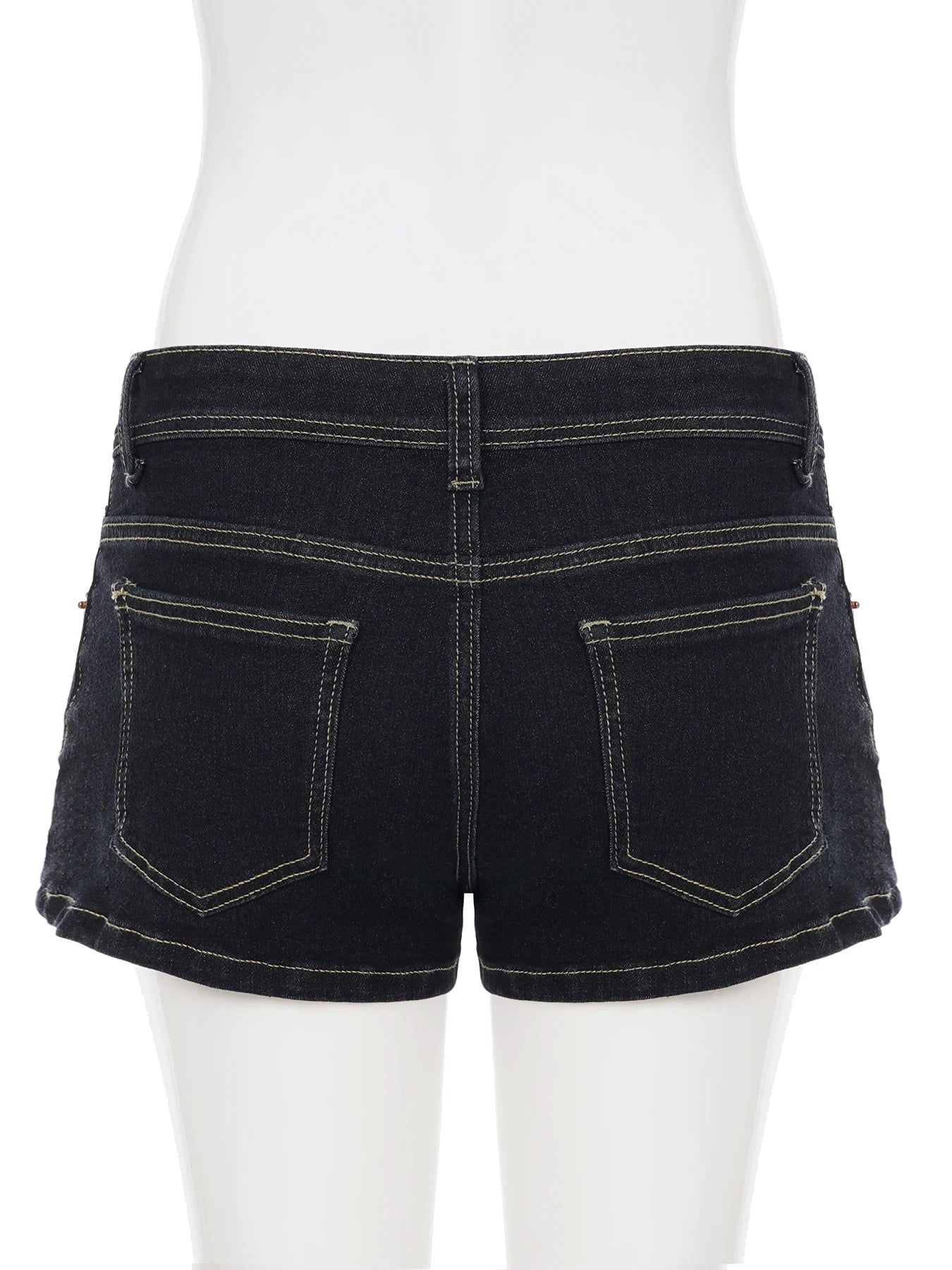 Cyflymder  Basic Slim Big Pockets Denim Shorts Casual Low-Waisted Jeans Shorts Women Summer Elegant Fashion Streetwear Ladies