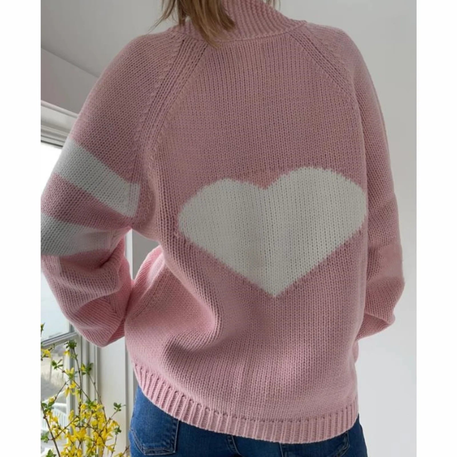 Cyflymder  y2k Cardigan Sweater Women Fashion Golf Car/Heart Print Long Sleeve Button Down Knitted Top 2000s Clothing Knitwear