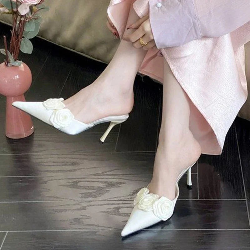 Cyflymder  Elegant High Heeled Shoes Pointed Toe Woman Sandals Summer 2025 Fashion Pumps New Luxury Chaussure