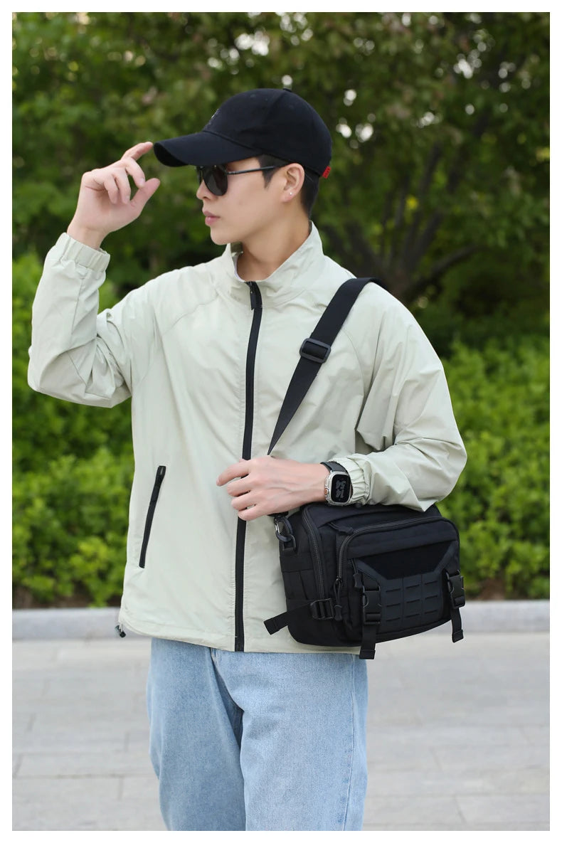 Cyflymder  Tactical Climbing Bag Molle Large Messenger Outdoor Travel Sports Commuting Camping Shoulder Crossbody Bags Weekend Trip Handbag
