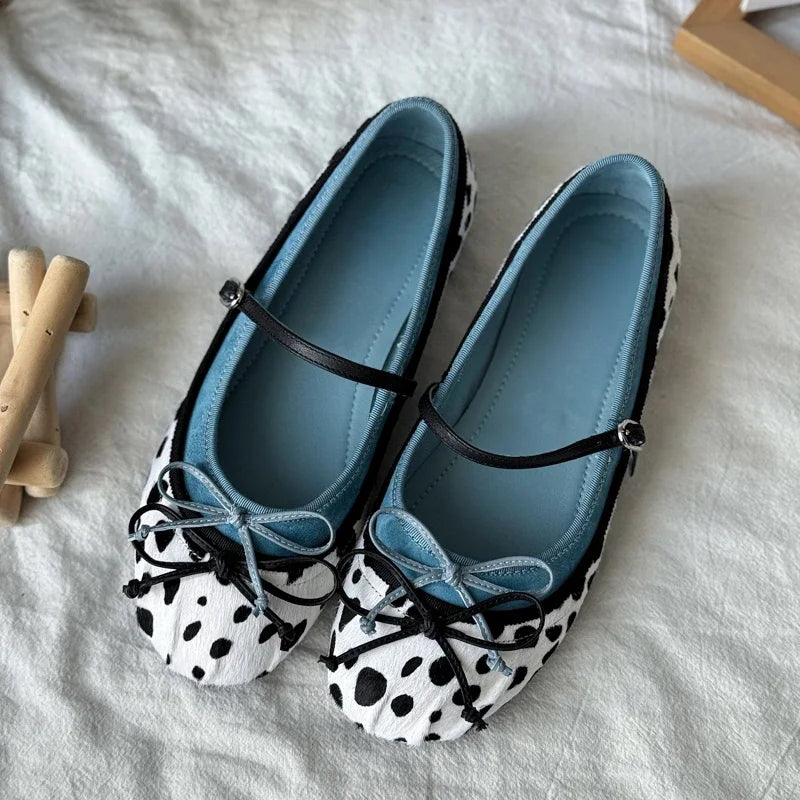 Cyflymder Bow Women Mary Jane Shoes Flats Designer Shoes Shallow Summer Fashion Loafers Shoes New Walking Comfort Soft Woman Zapatos