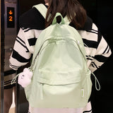 Cyflymder Fashion Backpack Female Kawaii SchoolBag Waterproof Girl Travel Nylon Laptop Cute BookBag Women Student Ladies Simplicity sac