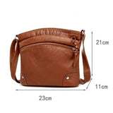 Cyflymder Women Shoulder Bags PU Leather Messenger Bag Handbag Crossbody Phone Purse Pack Bag