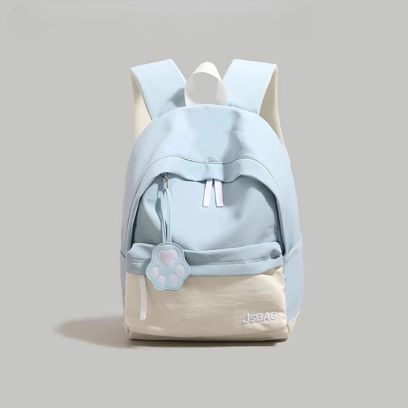 Cyflymder  Contrast Color Patchwork Simple College Students Backpack Sweet Y2k Aesthetic Casual Schoolbags Women All Match Chic Schoolbags