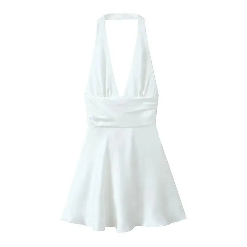 Cyflymder  Satin ter Ne Dr Sling Sle Bal Women's Costume Streetswear Poly Esthetica mid Waist A-Line Skirt Dr