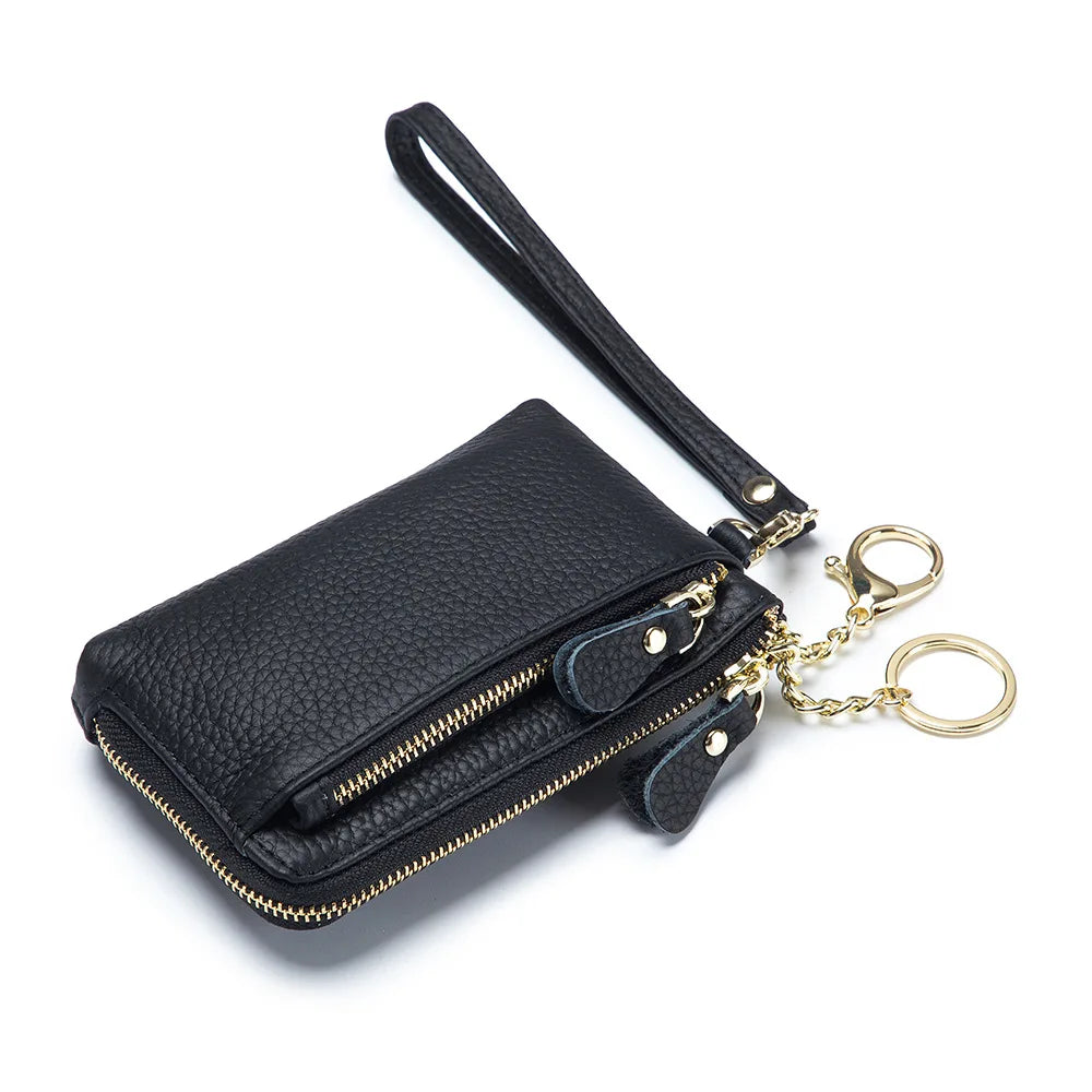 Cyflymder  Leather Coin Purse Handheld mat Multi-Functional Storage Bag New Sle Busin OL ort Wallet for Youth ex