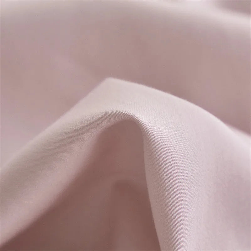 Cyflymder  Long-staple Cotton Floral Blossom Embroidery Comfortable Ultra Soft (1Duvet Cover+1Flat Bedsheet/Fitted Bedsheet+ 2Pillowcases)