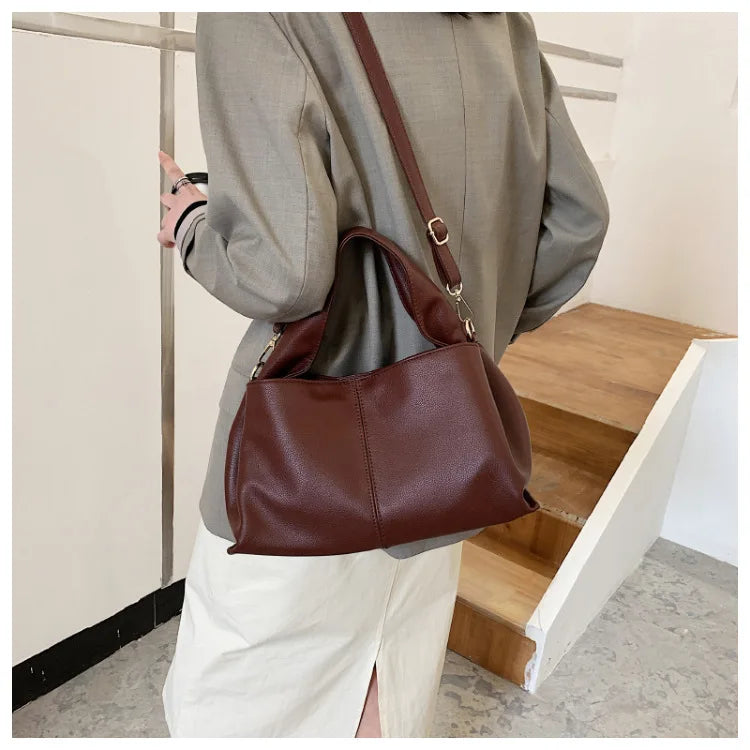 Cyflymder  Women handbag new Brand Trendy Lady Shoulder bags Luxury Totes Soft PU Leather Crossbody Bags bolsas Casual big totes beige