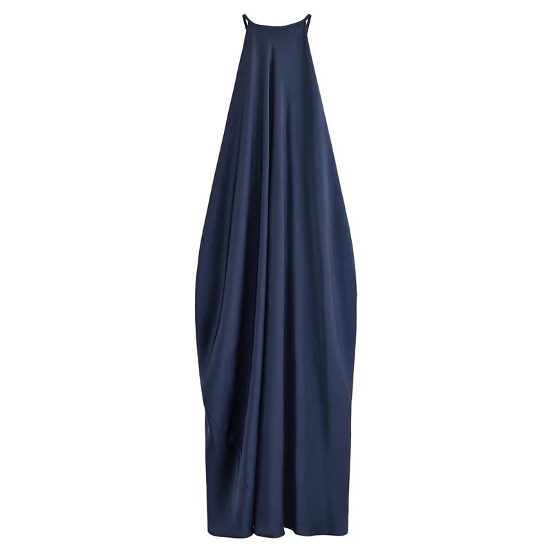 Cyflymder  Women's Backless Spaghetti Strap Maxi Dress Summer Elegant Sleeveless Midi Dress Women Sexy Evening Dress Luxury Party Dress