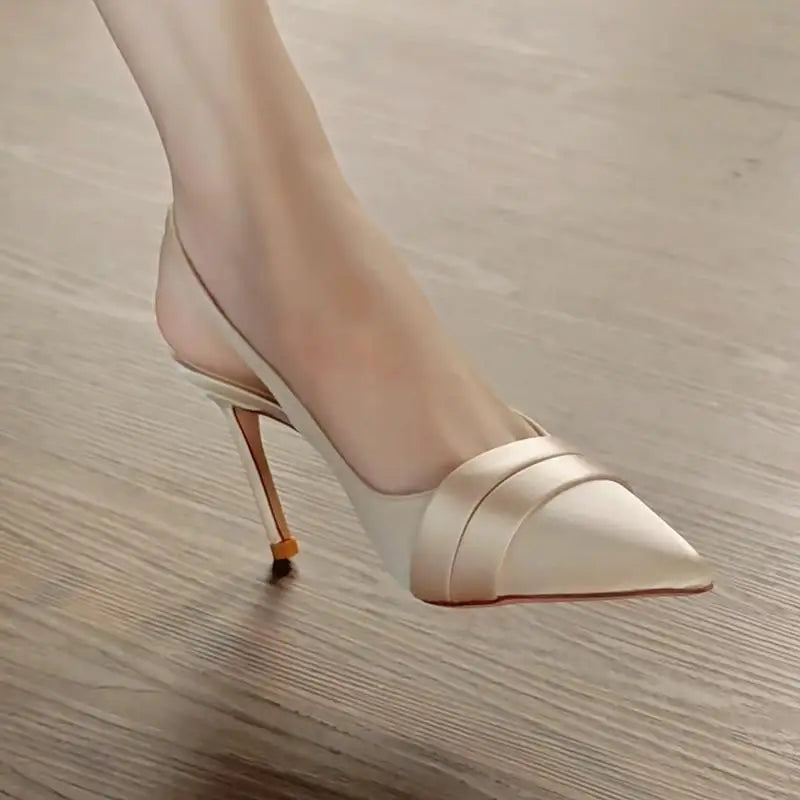 Cyflymder  Spring New Shoes Pointed High Heels Sandals One-button Stiletto High Heels Sexy Women's Single Shoes High Heels Women Shoes