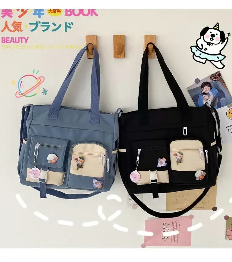 Cyflymder  Nylon Ladies Tote Messenger Bag Oxford Handbag Cross body Bags for Girls Satchels Waterproof Canvas Women Handbags Shoulder Bags