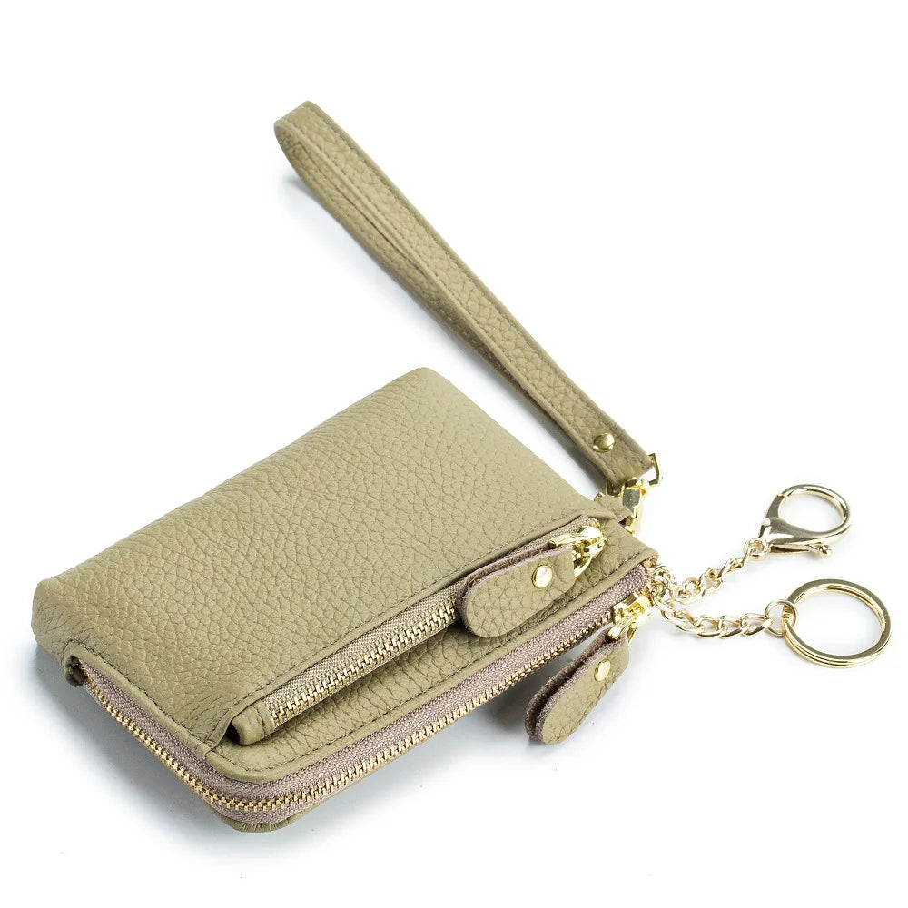 Cyflymder  Leather Coin Purse Handheld mat Multi-Functional Storage Bag New Sle Busin OL ort Wallet for Youth ex