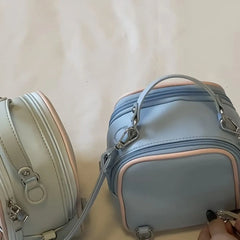 Cyflymder  Sweet Cute Blue Backpack Women Transparent Doll Display Small Capacity Ita Bag Ladies Japanese Simple Kawaii Mochilas Mujer Chic