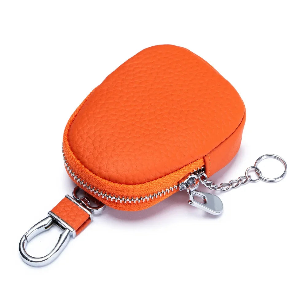 Cyflymder New Leather Coin Purse Small Women Change Wallet Personalize Mini Key Ring Pouch earphone Storage Bag girls Gift