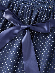 Cyflymder  Stylish Women s  Fit Blouse with Polka Dot Pattern and Square Neckline Perfect for Everyday Casual Wear
