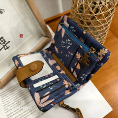 Cyflymder  Women Cute Zipper Hasp Short Wallet PU Leather-Capacity Coin Purse Money Bag Frosted Printing ID Card Holder Girl Cute Clutch