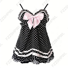 Cyflymder  Gothic Punk Y2K Women's Camisole Top Sexy Slim Fit Chic Fashion Lace-up Crop Tees Harajuku Aesthetics Kawaii Hotties Streetwear