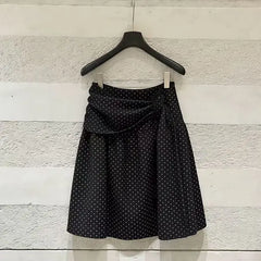 Cyflymder  Polka Dot Skirt Y2k 2000s Vintage Harajuku Korea Midi Skirt Punk Summer Hot Girl Fashion Elegant Women's Skirts Basics Hot Girl