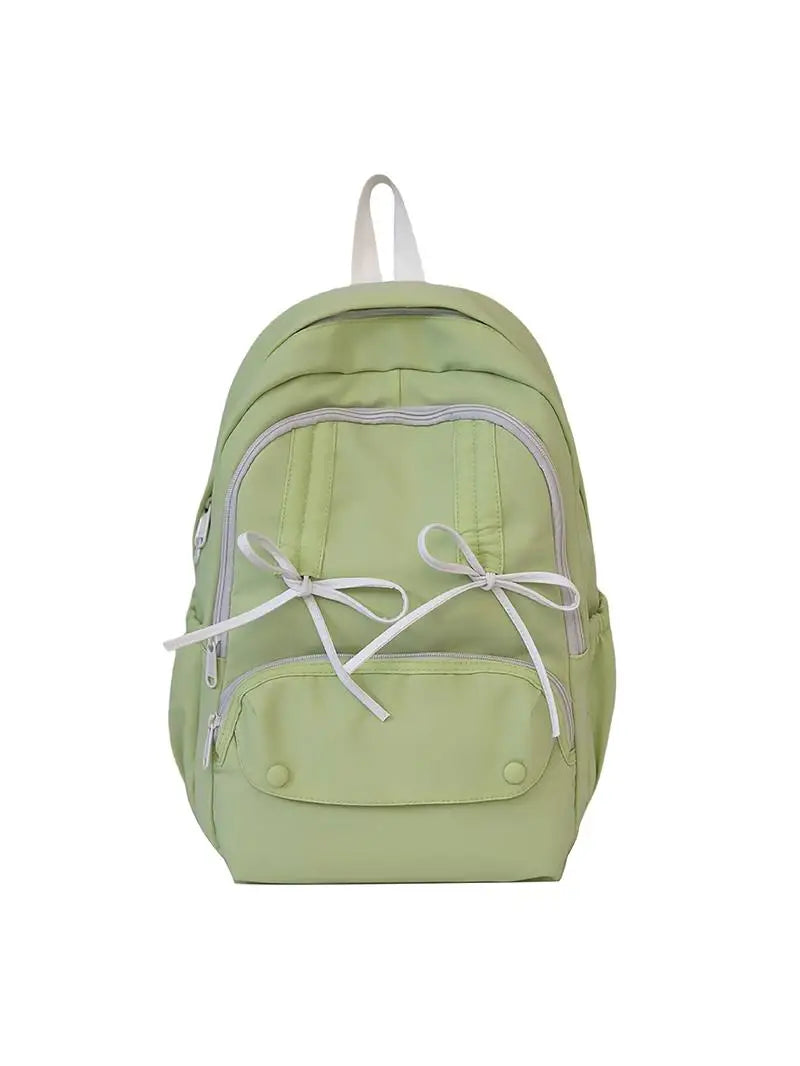 Cyflymder  Bow Sweet Backpack for Students Japanese Style Large Capacity Commuting Class Backpacks