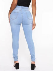 Cyflymder  Autumn Women's Clothing High Waist Straight Leg Brown Denim Jeans For Woman Cotton Casual Pants Medium Weight Zipper Closure