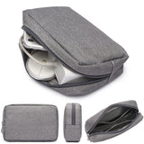 Cyflymder Digital Portable Organizer Case for Headphones Travel Closet Storage Bag Zipper Accessories Charger Data Cable USB Bag