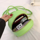Cyflymder Light Green Pu Fabric Women's Backpack Korean Fashion Mini Backpack Multifunctional Shoulder Bag Ladies Small Phone Bag