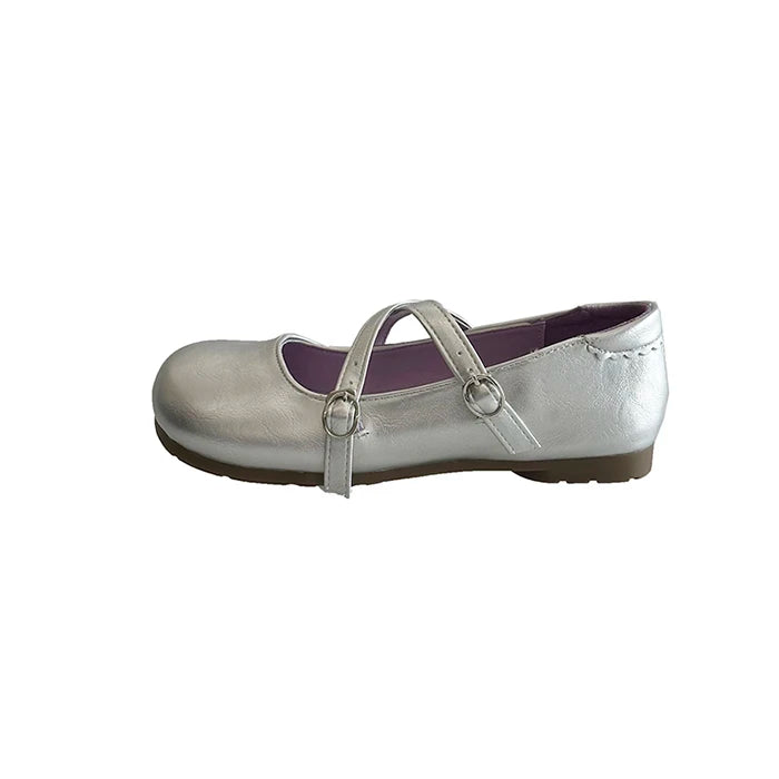 Cyflymder  Summer Flat Base Shoes Girl Relaxation Fashion Round Toe Mary Jane Women Patent Faux Leather Comfort Flat Base Shoes 76